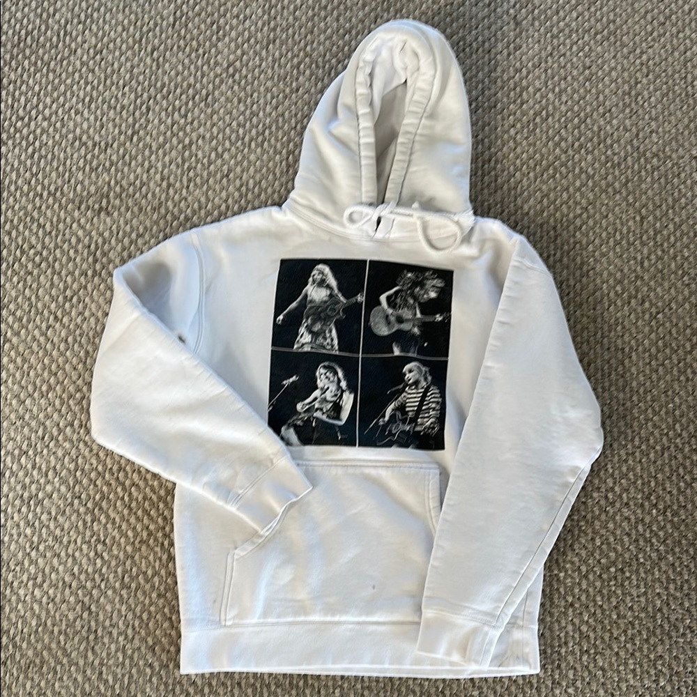 Eras Tour Taylor Swift White Hoodie
